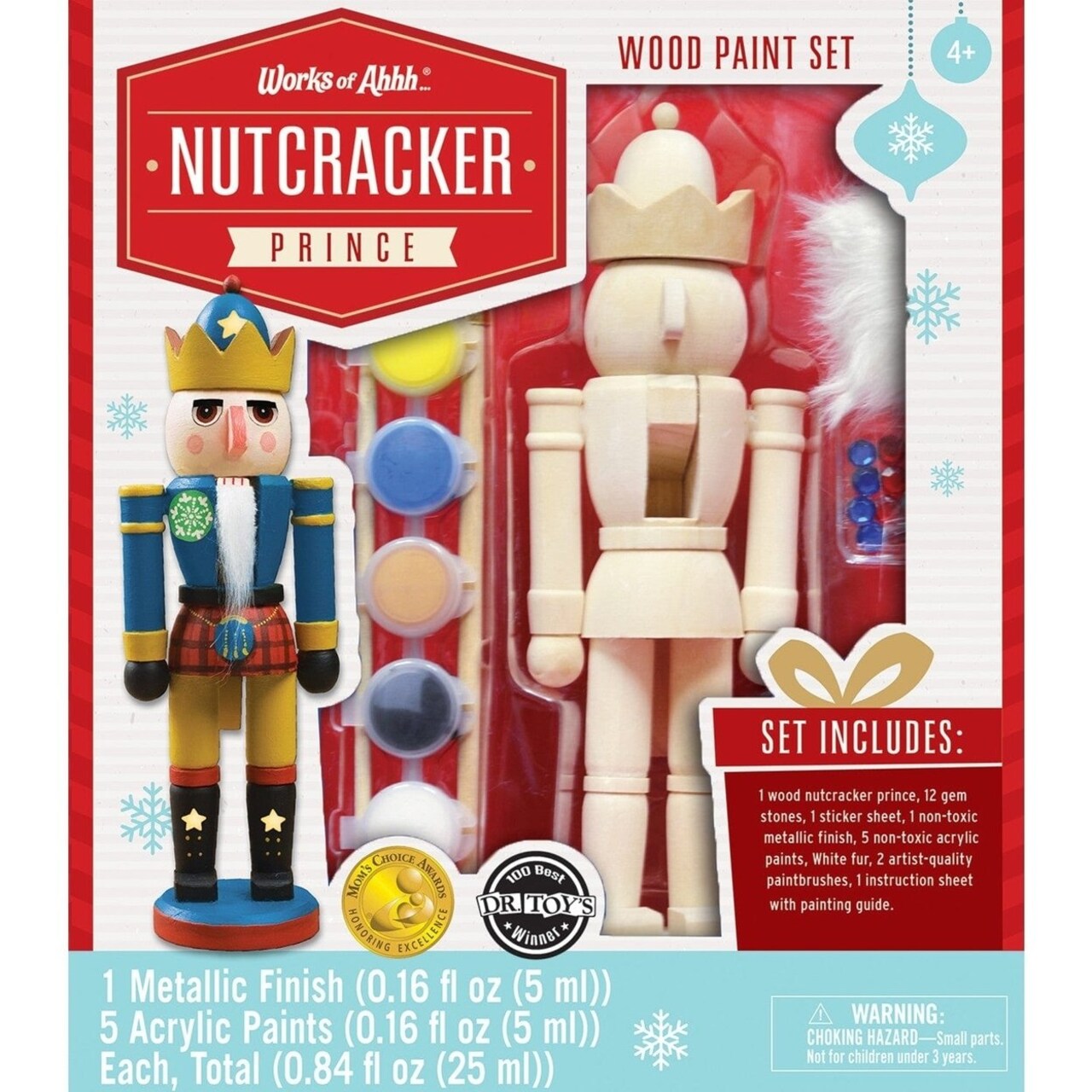 Nutcracker Prince Wood Craft Paint Kit 875In Diy Art Set For Kids Non-Toxic